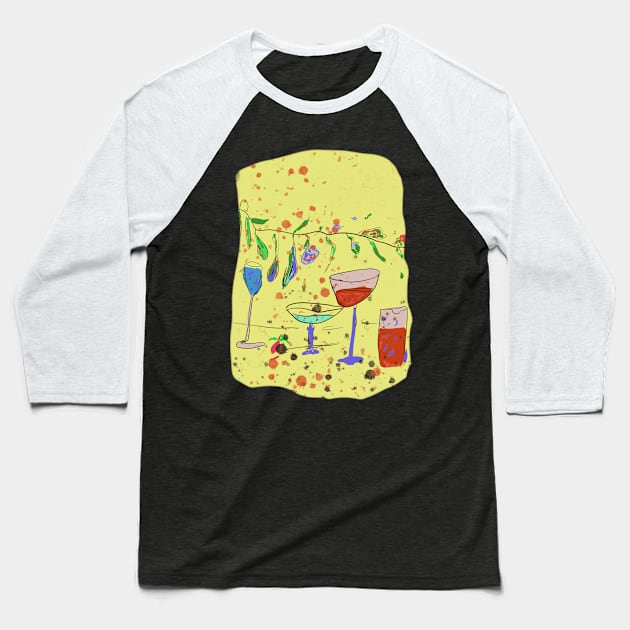 Party party party Baseball T-Shirt by Coppack